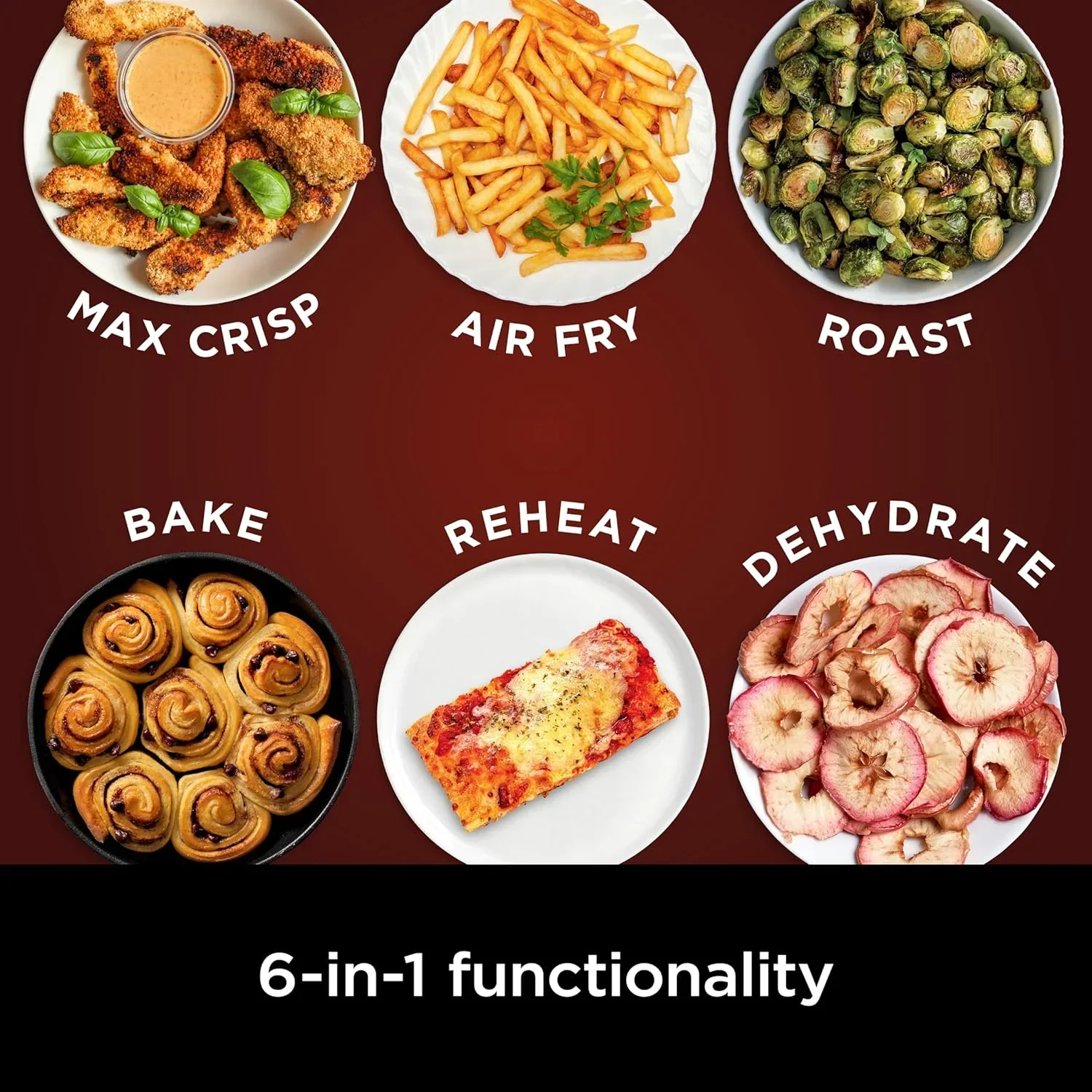 Ninja Air Fryer Pro XL 6-in-1 with 6.5 QT Capacity Max Crisp Air Fry Air Roast Bake