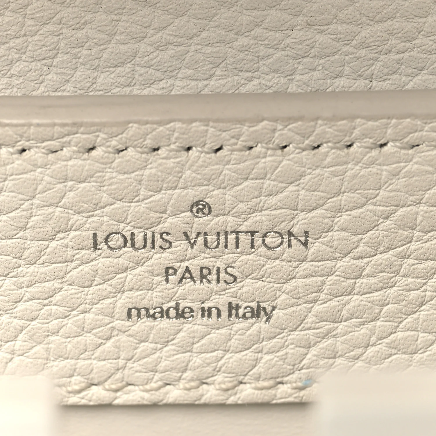 Taurillon Mini Capucines Monochrome  White - Top Club