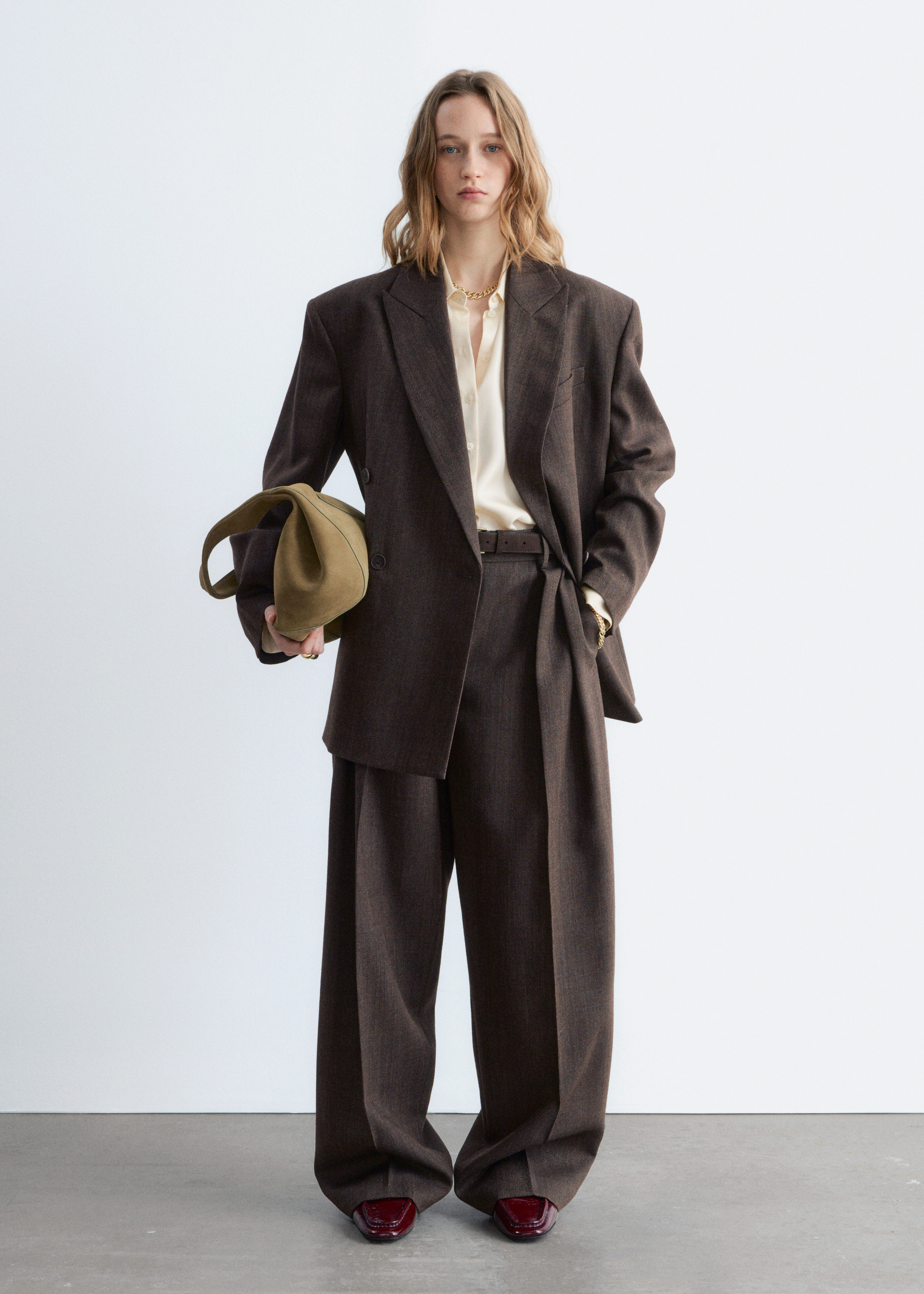 & Other Stories DOUBLE-BREASTED WOOL BLAZER