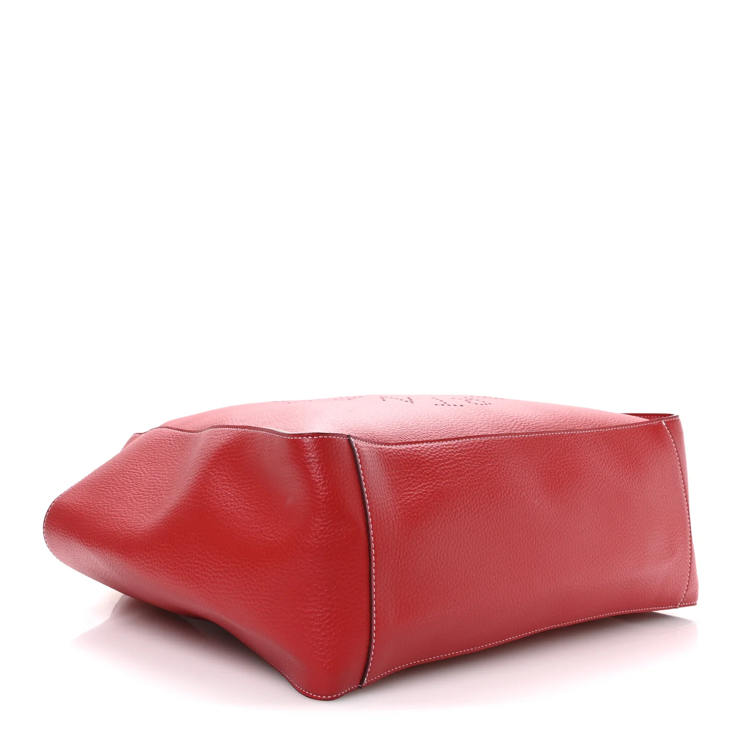 Grainy Alter Mat Perforated Tote Red - Top Club