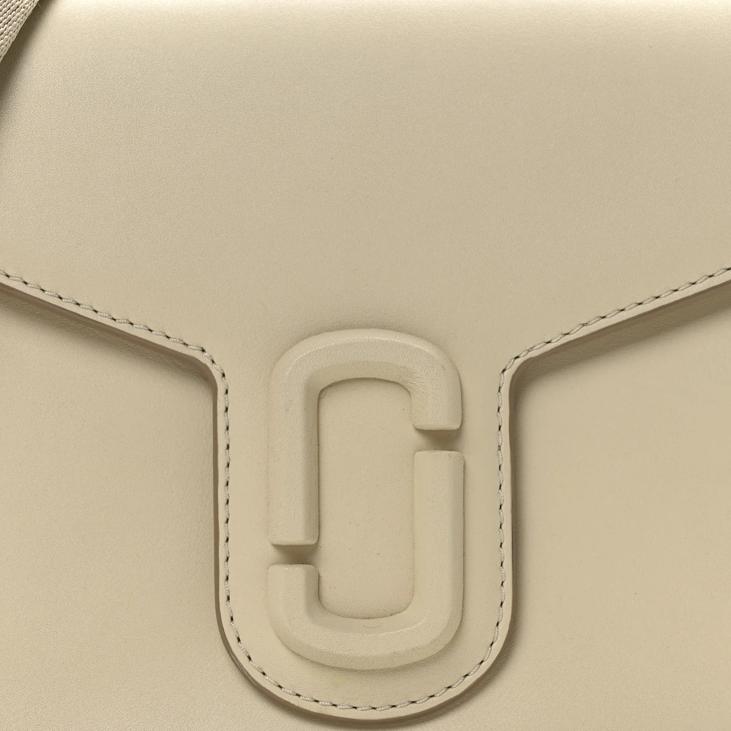 Calfskin Large The Covered J Marc Saddle Bag Cloud White - Top Club