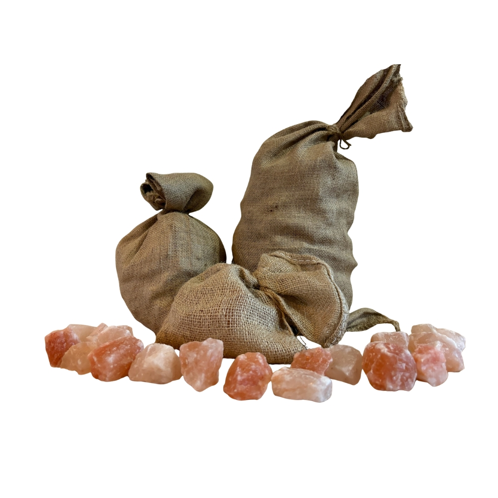 Decoratie ruwe zoutsteenbrokken 1 kg