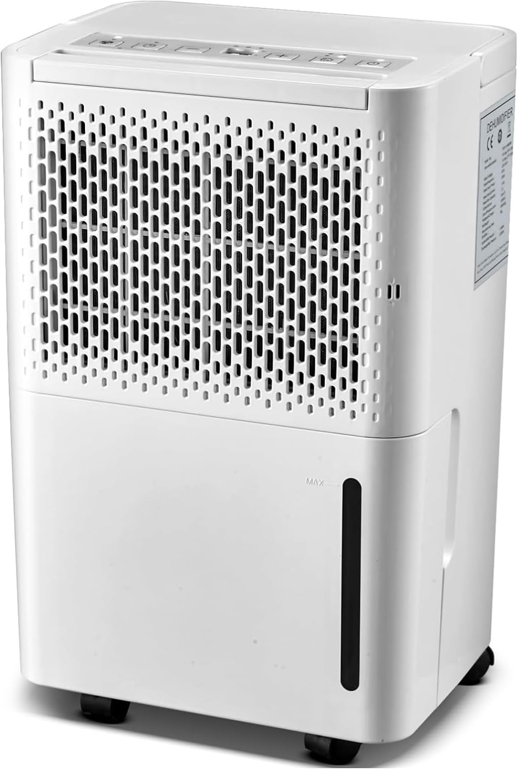 pasapair Deumidificatore Ambiente Casa,12L al Giorno e Adatto per 120m³(~20 m²) con display digitale 'umidità,modalità Sleep,drenaggio continuo e timer 24 ore-Contro Muffa e L'umidità per Ambienti