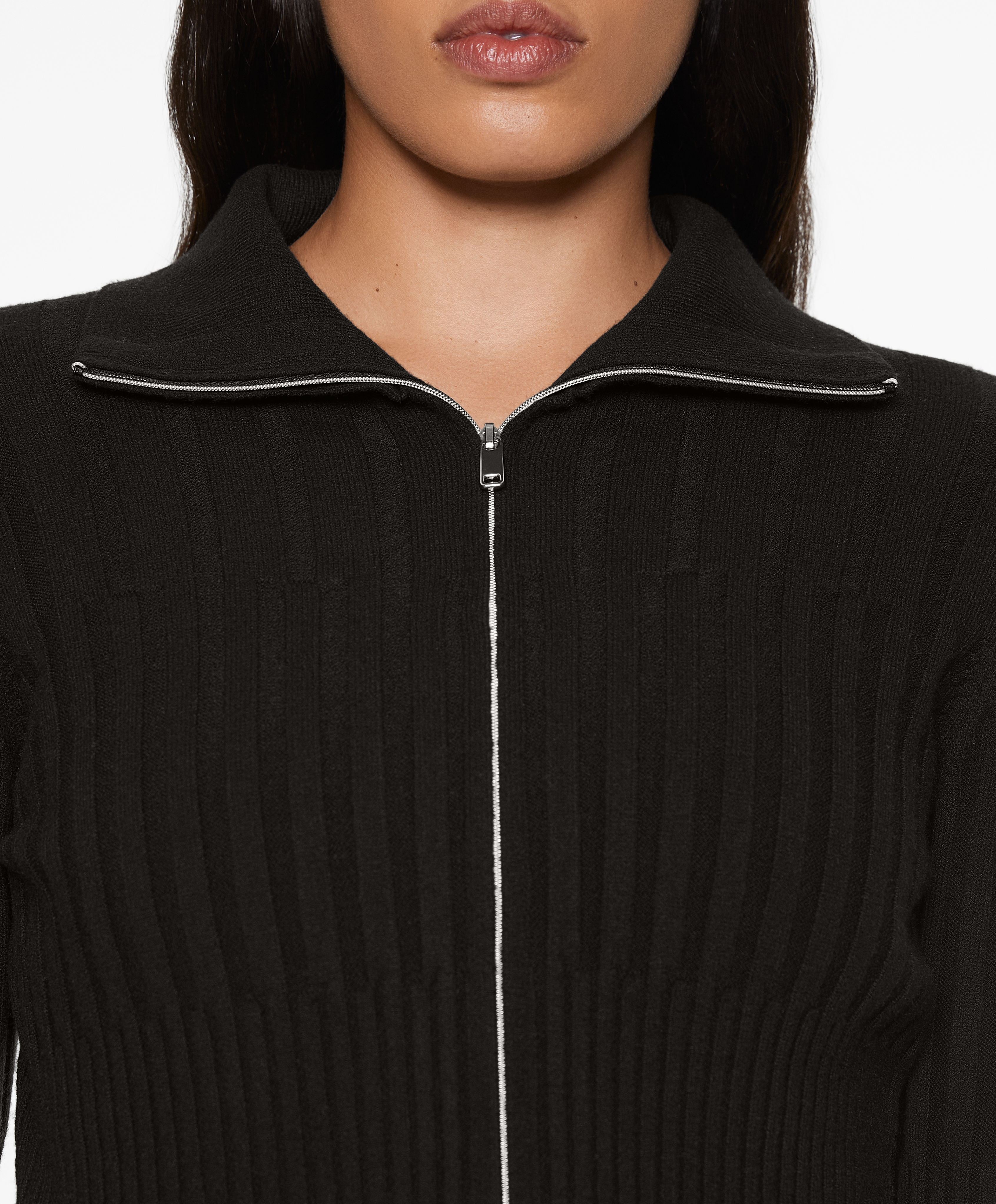 OYSHO Zip knit top