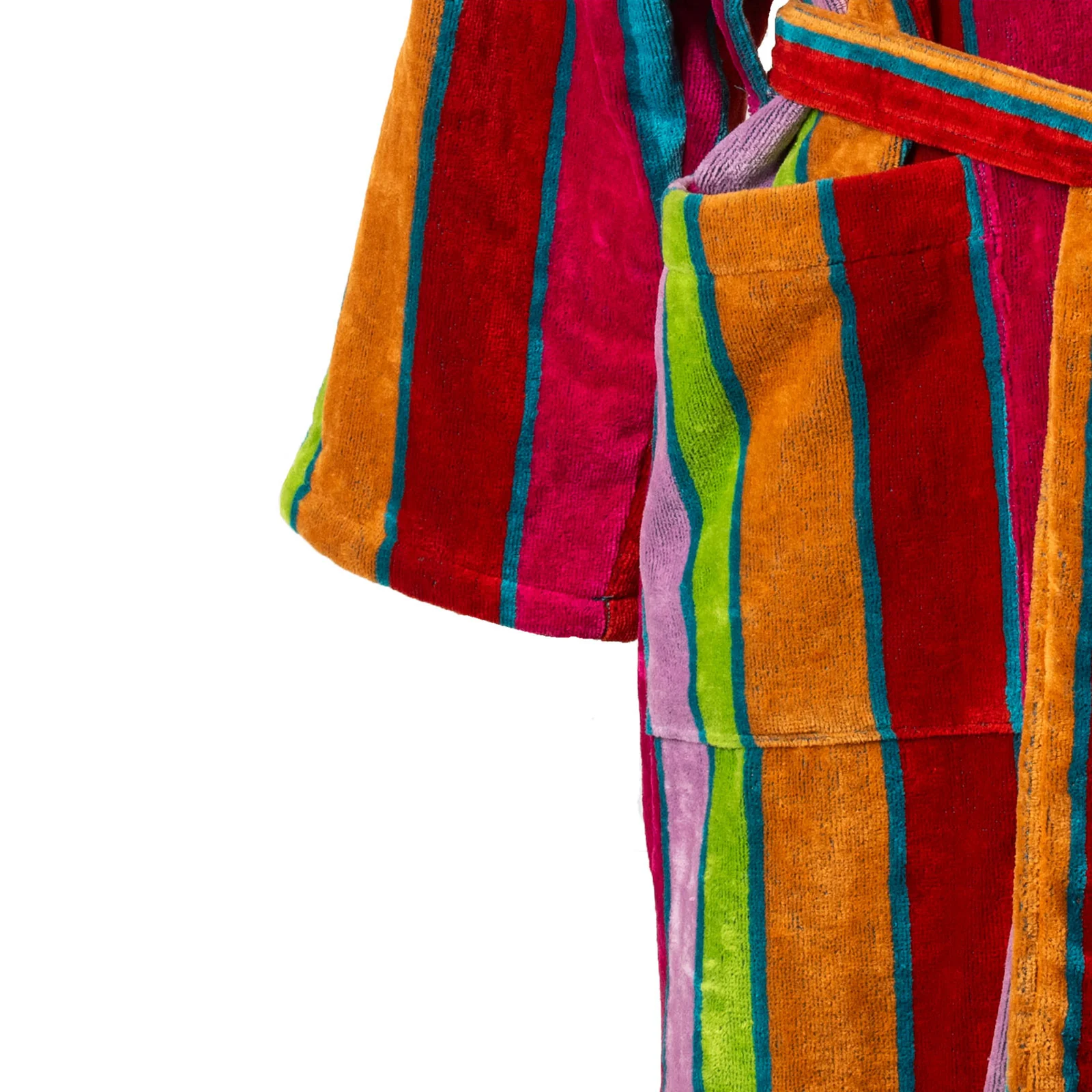 Accappatoio Con Cappuccio In Spugna Tilos S-M Fuxia Carrara