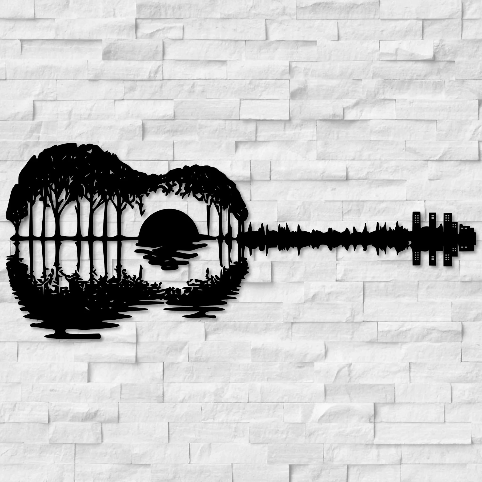 Guitar Trees Metal Wall Art - Alvarez Pro Painting LLC