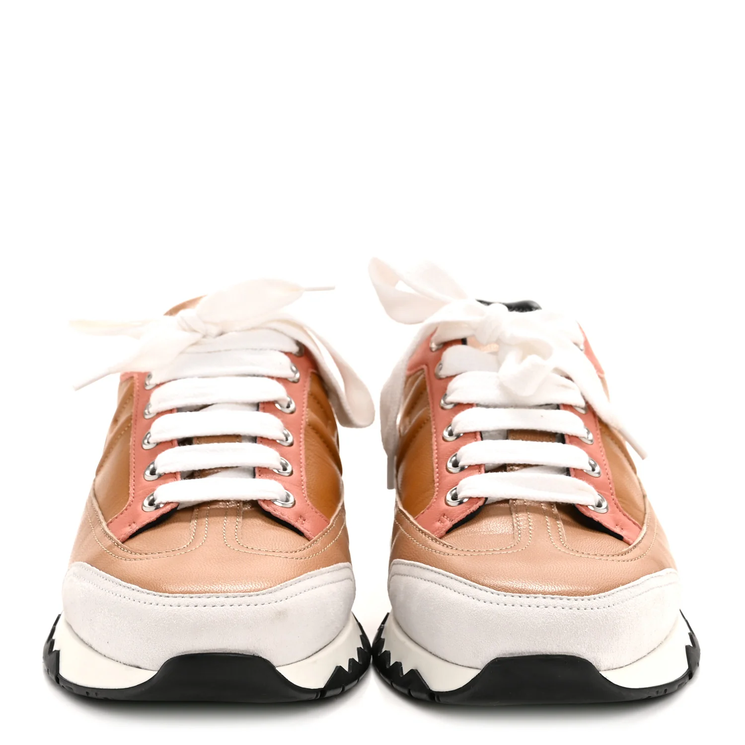 Calfskin Suede Womens Trail Sneakers 37 Multicolor - Top Club