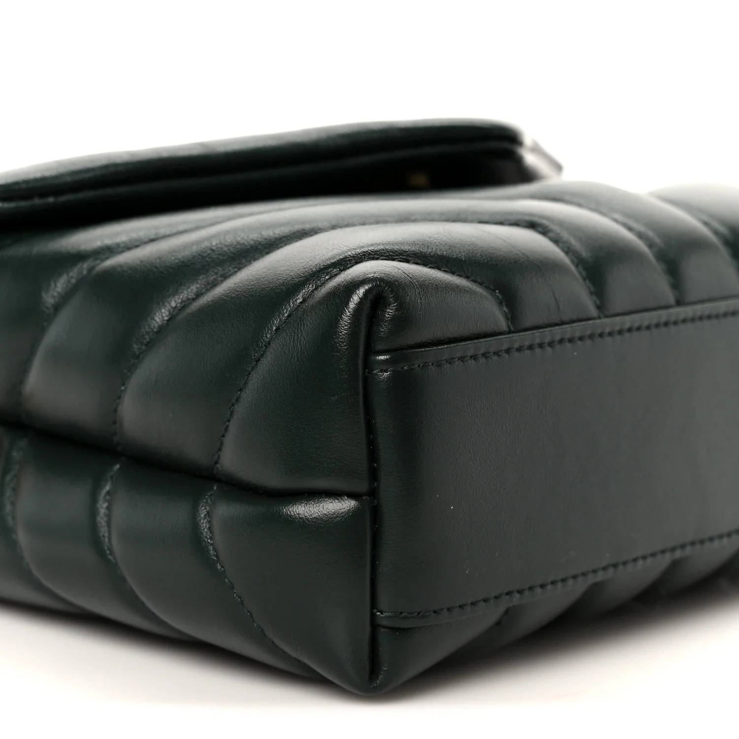 Calfskin Y Quilted Monogram Toy Loulou Crossbody Bag Deep Green - Top Club