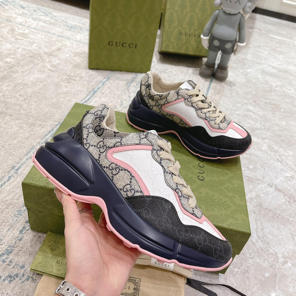 Gucci Multicolor GG Supreme Rhyton Sneaker - Top Club