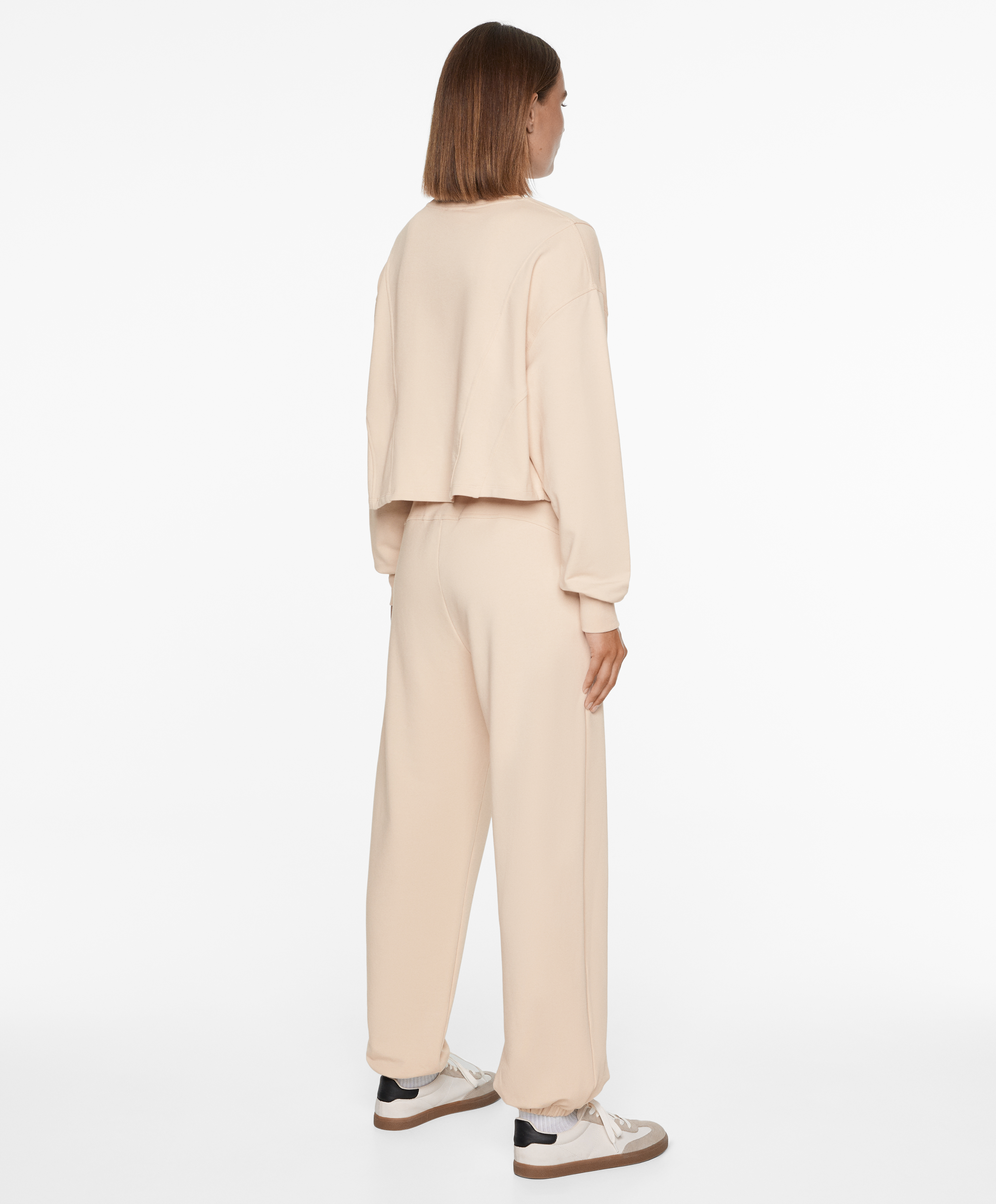 OYSHO Crop sweatshirt with cotton and modal