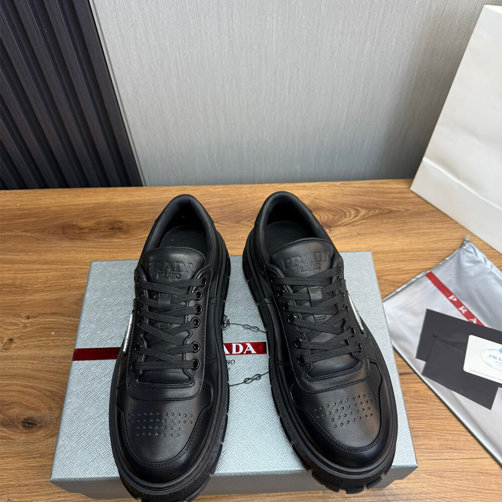 Prada Leather Sneakers - Top Club