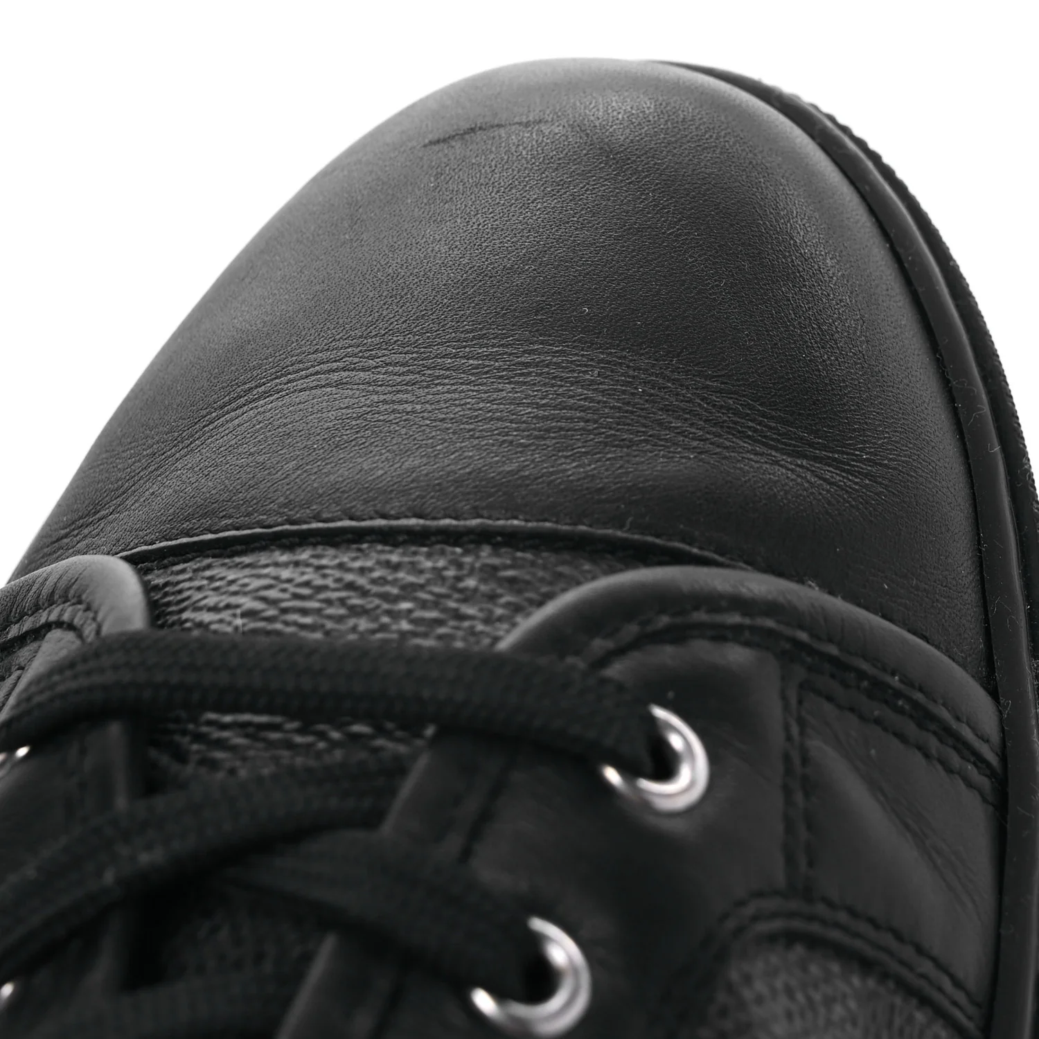 Calfskin Damier Graphite Sneakers 7.5 - Top Club