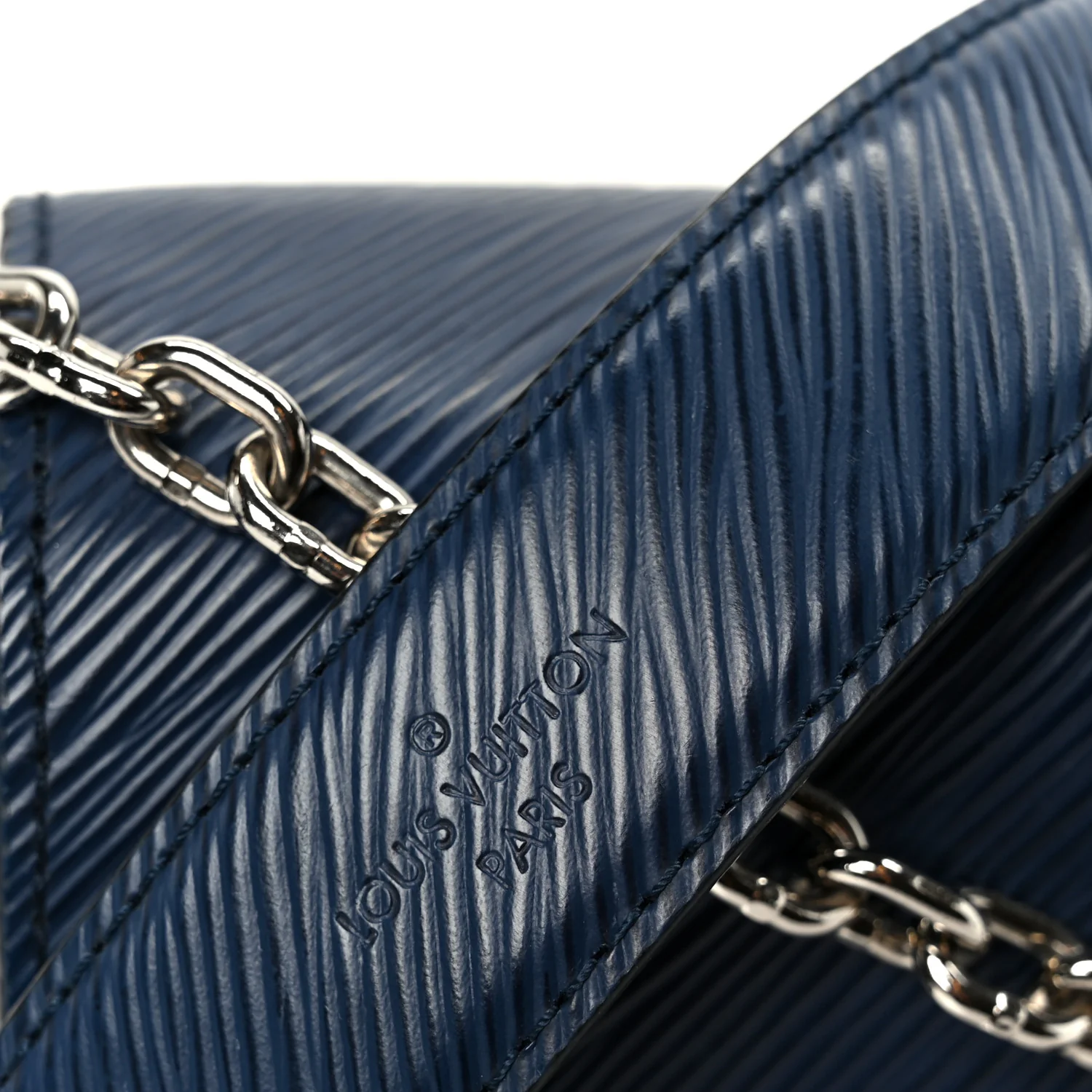 Epi Twist Shoulder Bag MM Navy - Top Club