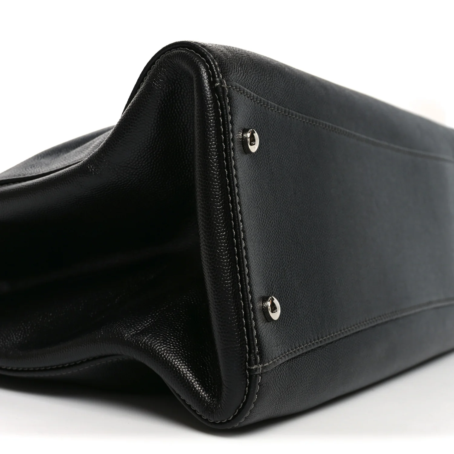 Caviar Medium Cerf Executive Shopper Tote Black - Top Club