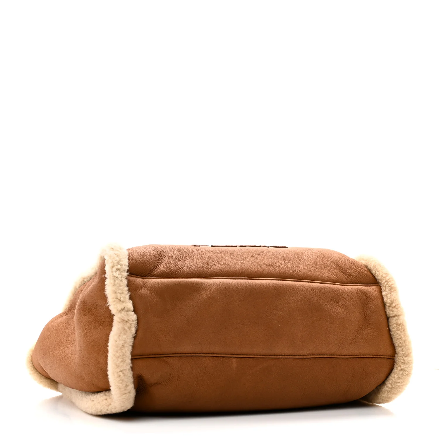 Lambskin Shearling Medium Deauville Tote Brown - Top Club