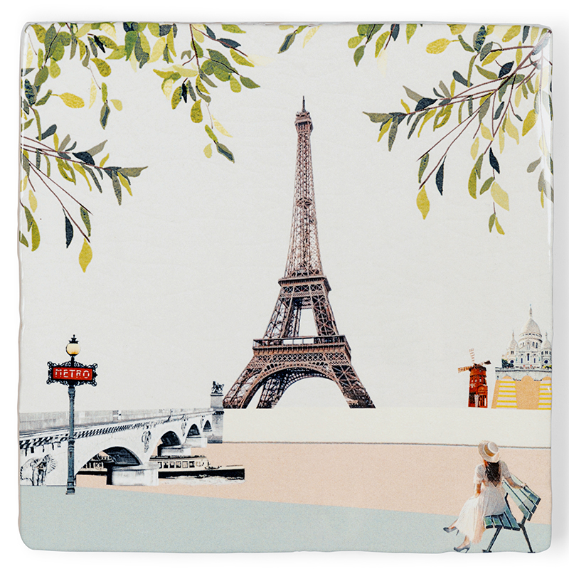 Wandtegel Paris I love you S