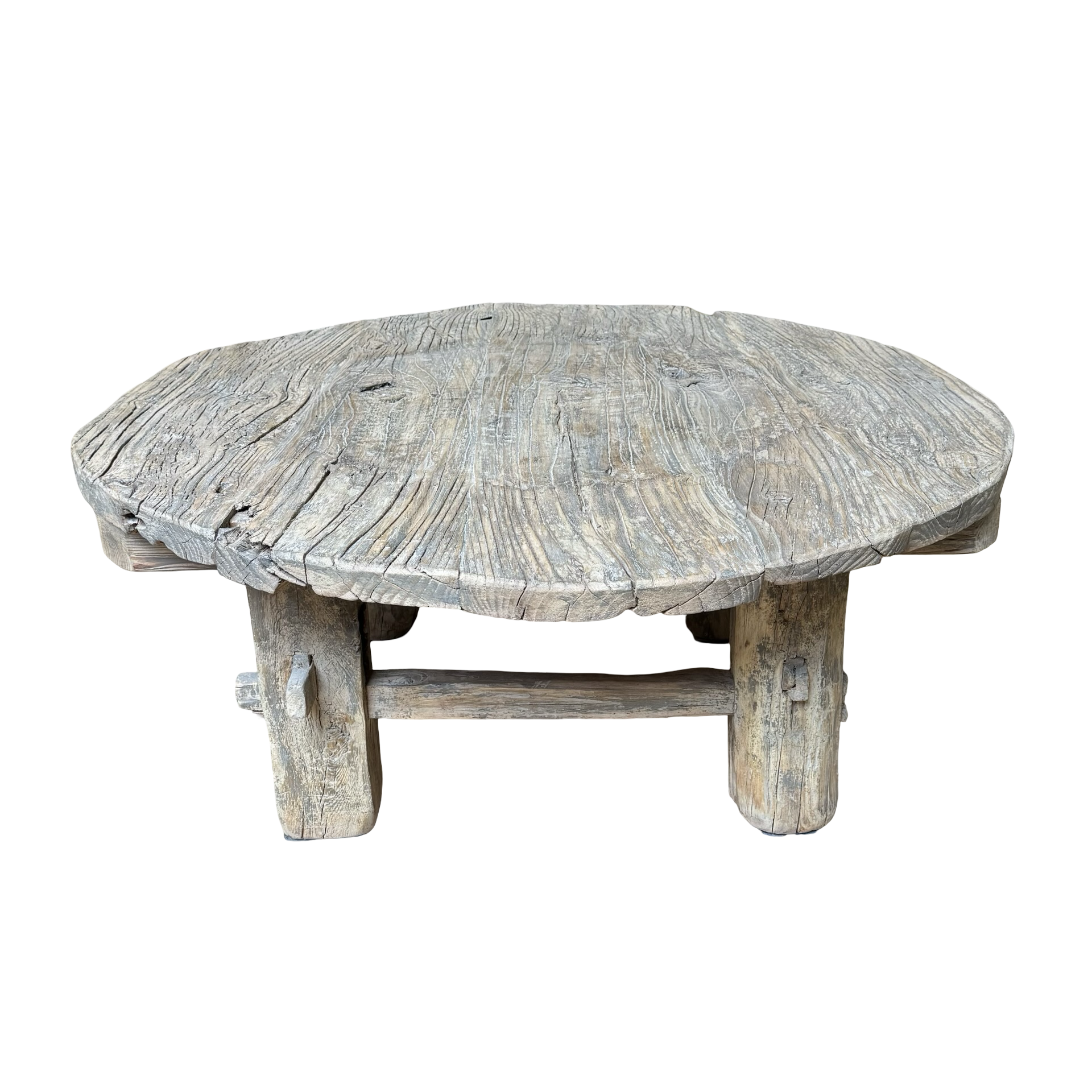 Salontafel rond naturel finish uniek