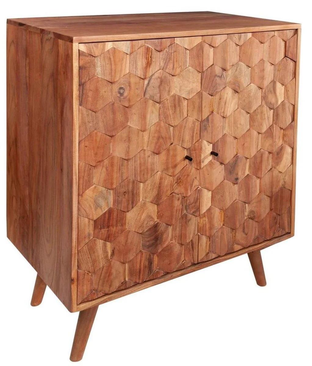 Bar cabinet brown 76 x 46 x H. 89 cm - wine cabinet with 2 doors