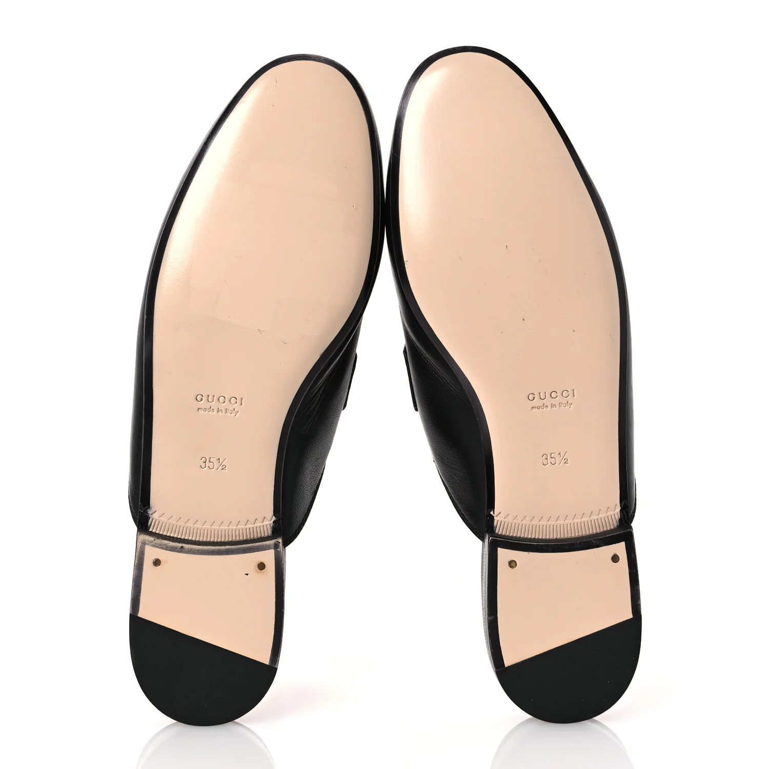 Calfskin Womens Princetown Slippers 35.5 Black - Top Club