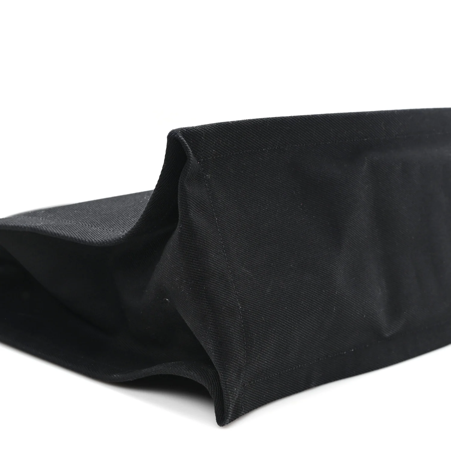 Linen Calfskin Rive Gauche Tote Black - Top Club