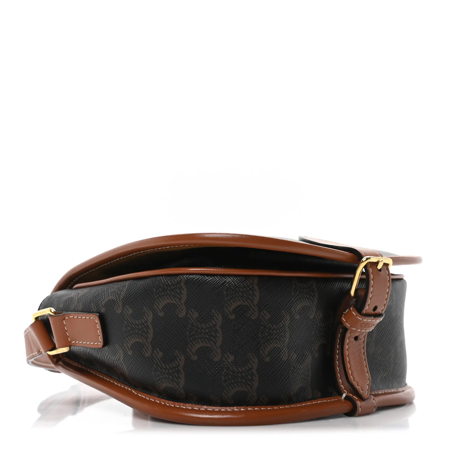 Triomphe Canvas Medium Folco Bag Tan - Top Club