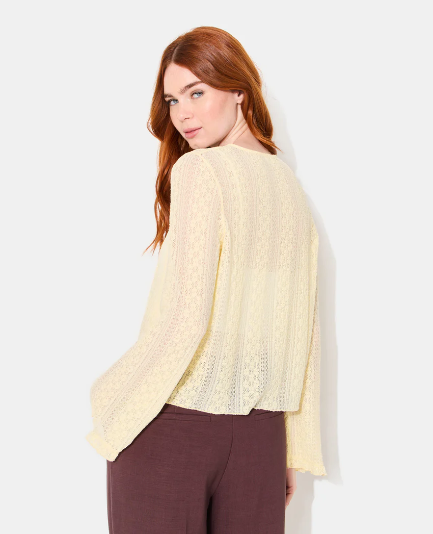 Pimkie Top en dentelle avec manches flare