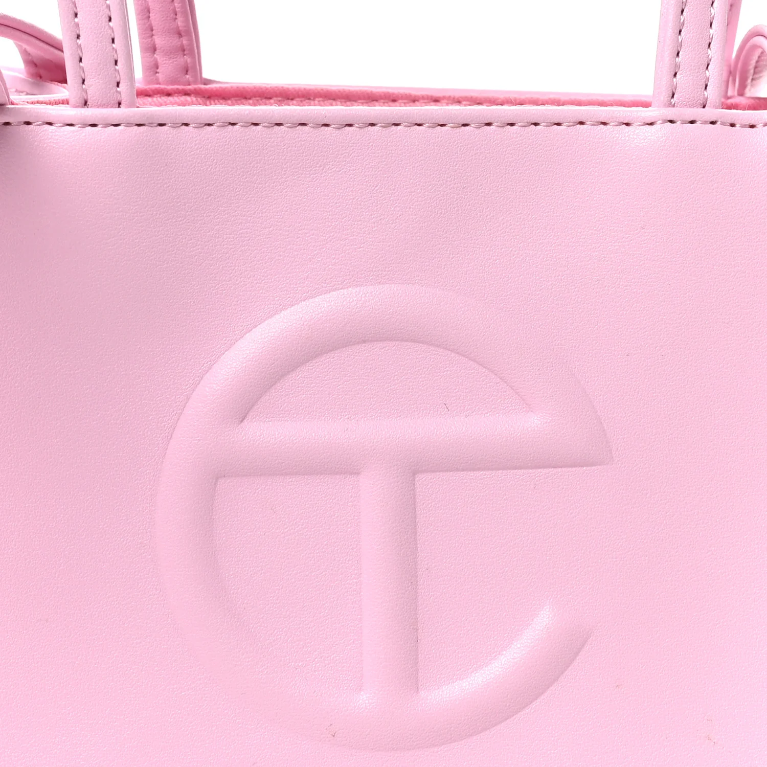 Vegan Leather Small Shopping Bag Bubblegum - Top Club