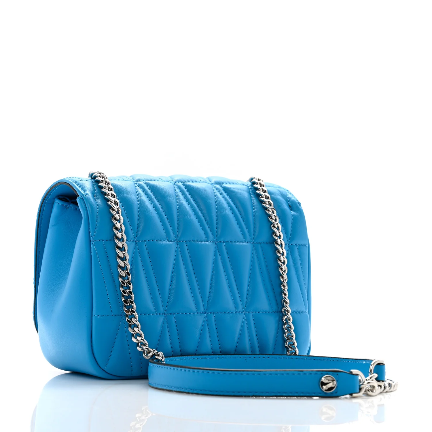 Nappa Quilted Virtus Bag Blue - Top Club