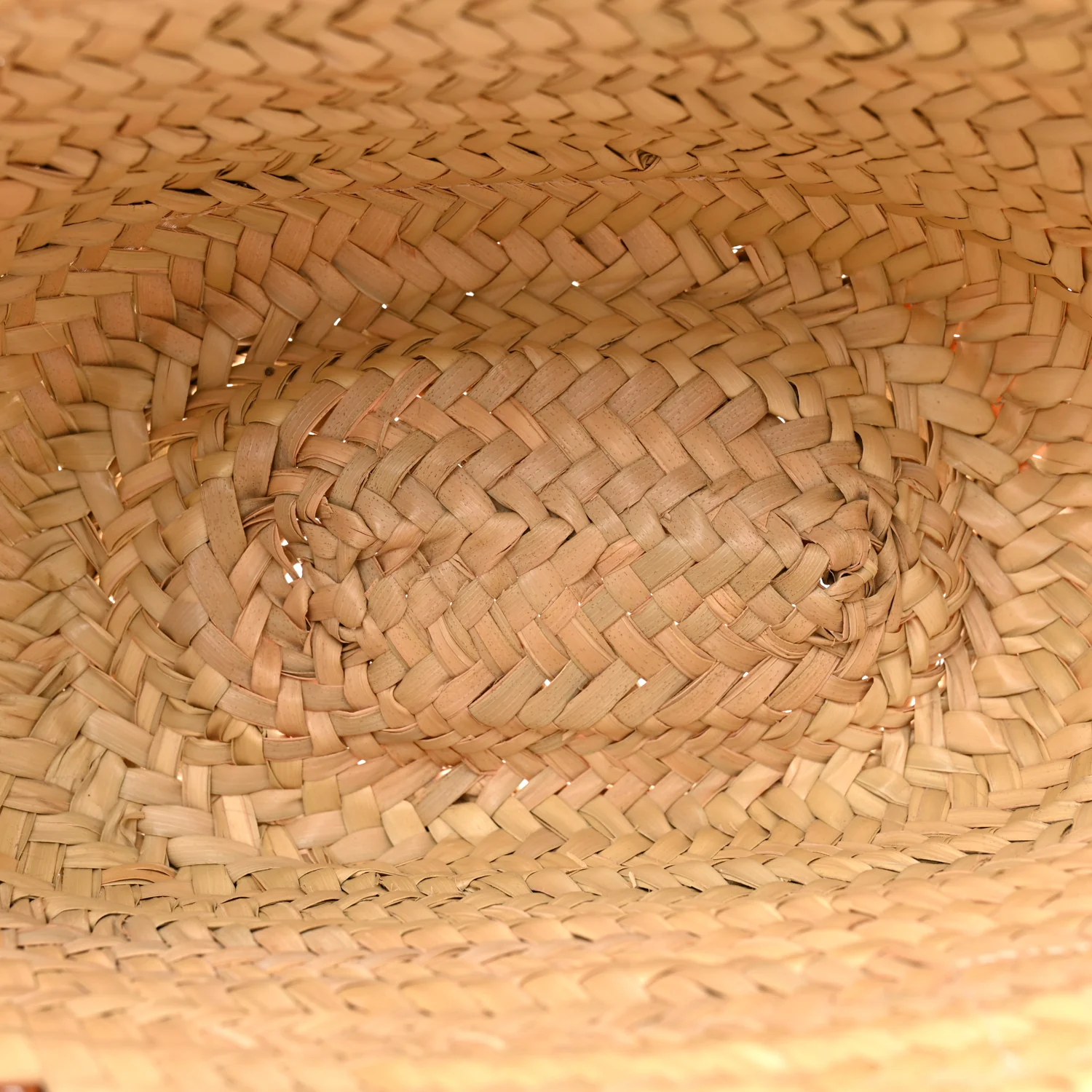 Raffia Small Basket Tote Bag Natural Tan - Top Club