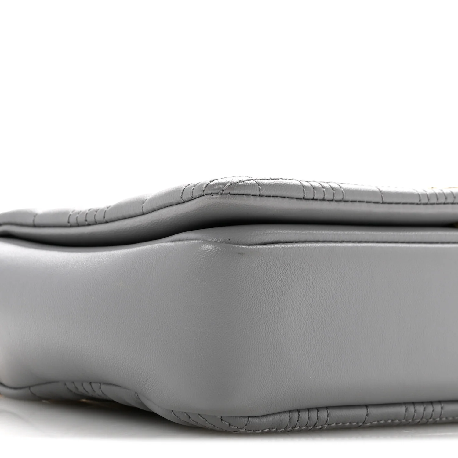 Lambskin Quilted Small Lola Bag Grey - Top Club
