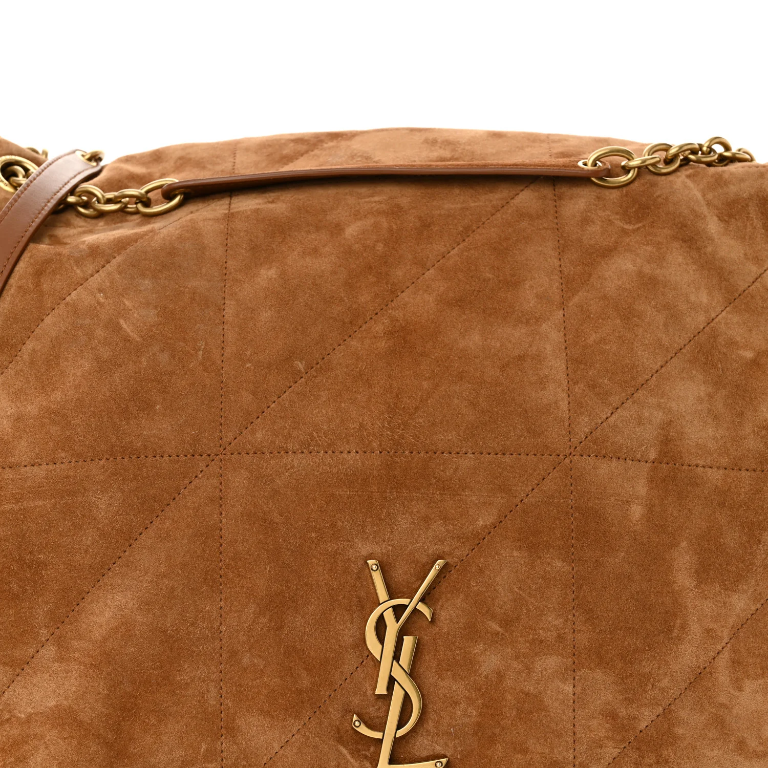 Suede Matelasse Monogram Large Jamie 4.3 Snuff - Top Club