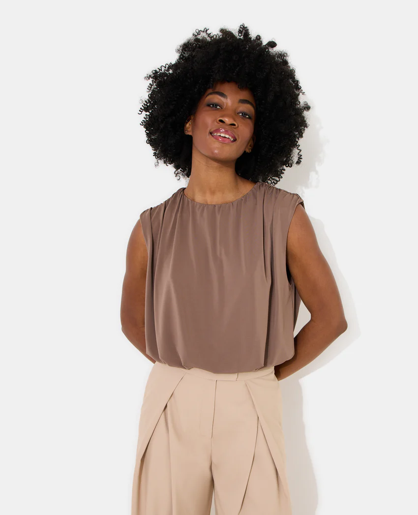 Pimkie Top boule sans manches en maille fluide