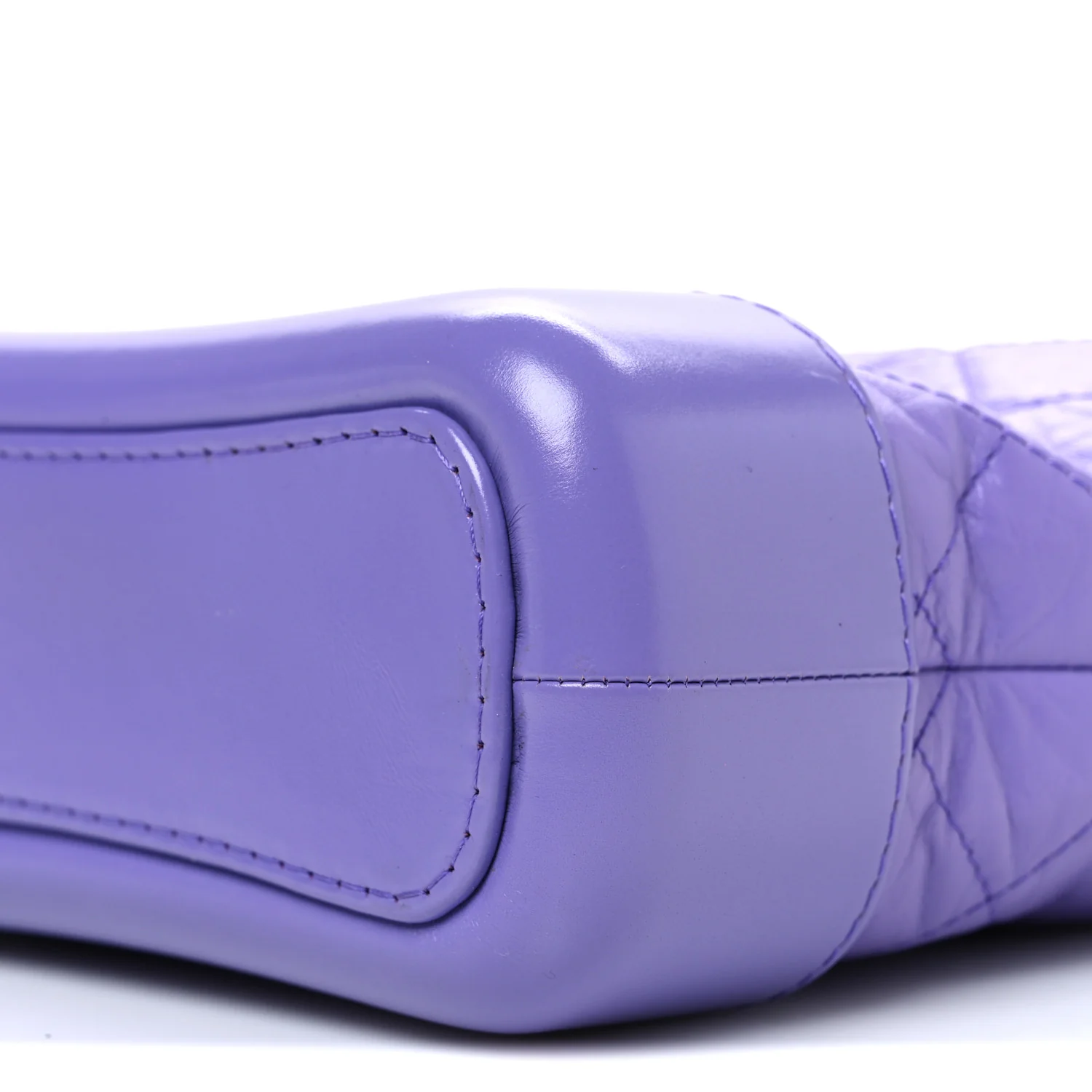 Aged Calfskin Quilted Small Gabrielle Hobo Purple - Top Club