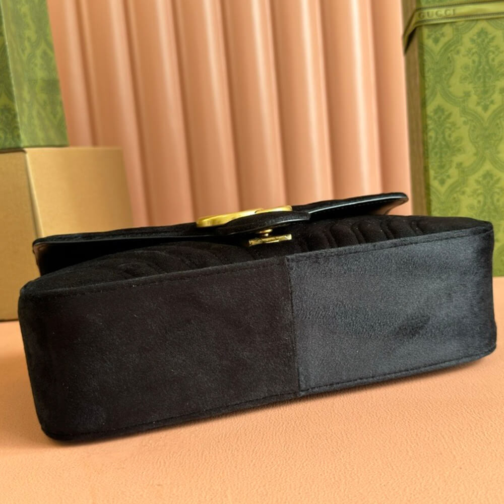 GG Velvet Small Marmont shoulder bag - Top Club