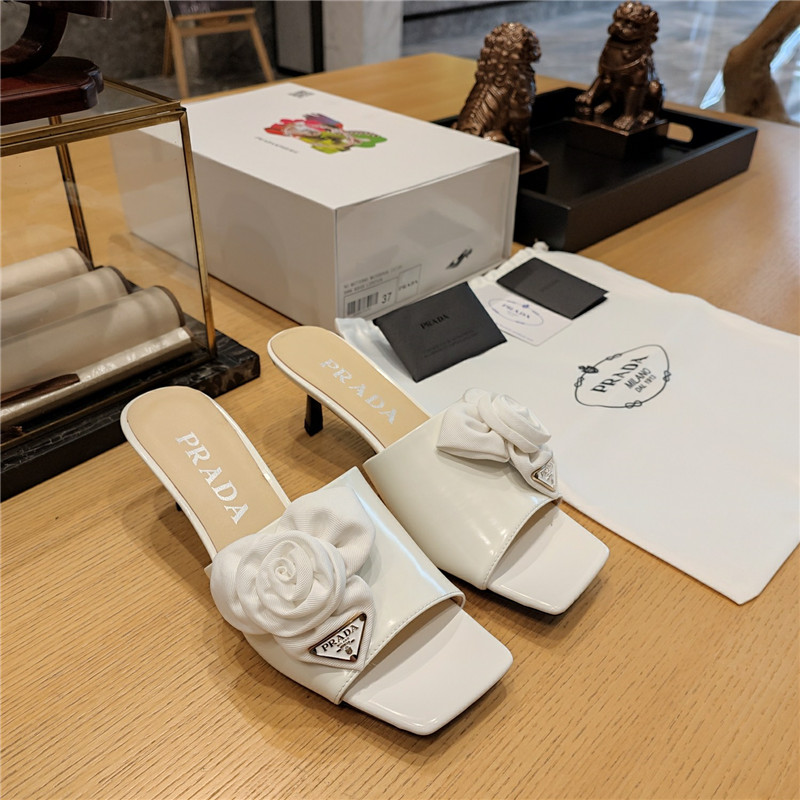 prada low heel rosette square toe sandals - Sneaker Replica Workshop
