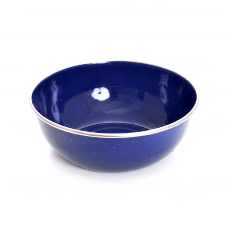 Campfire ENAMEL DINNER SET complete enameled tableware set for 4 people – blue