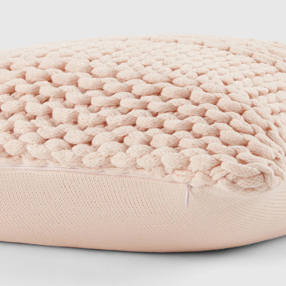 Chunky Knit Throw Pillow Cover and Insert (Sale)