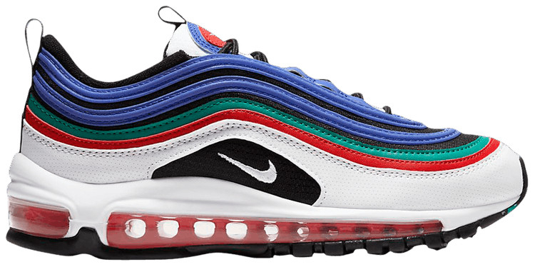 Air Max 97 GS  White Multi  CW7013-100 - Sneaker Replica Workshop