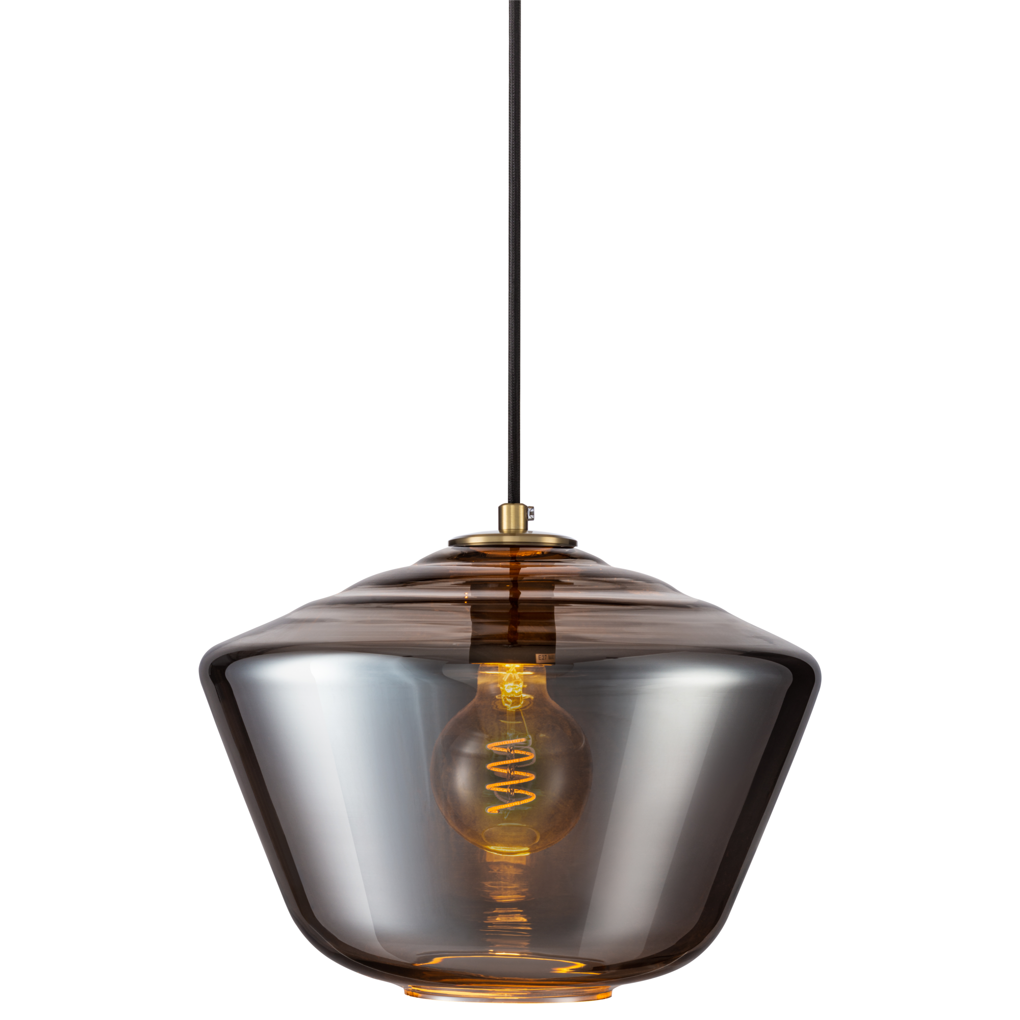 Hanglamp Carlton + pendel brons