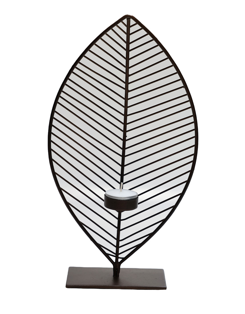 Kandelaar Minas M bronze L18 x B7 x H34 cm