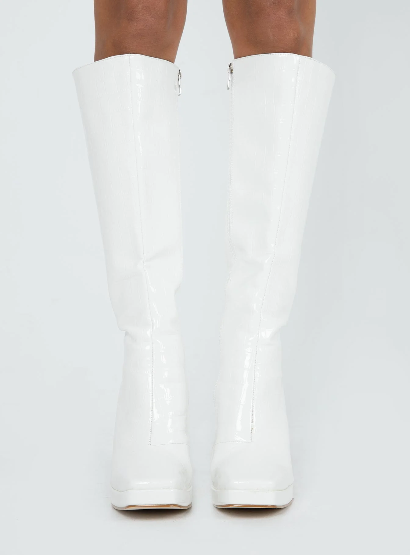 Montgomery Boot White Croc