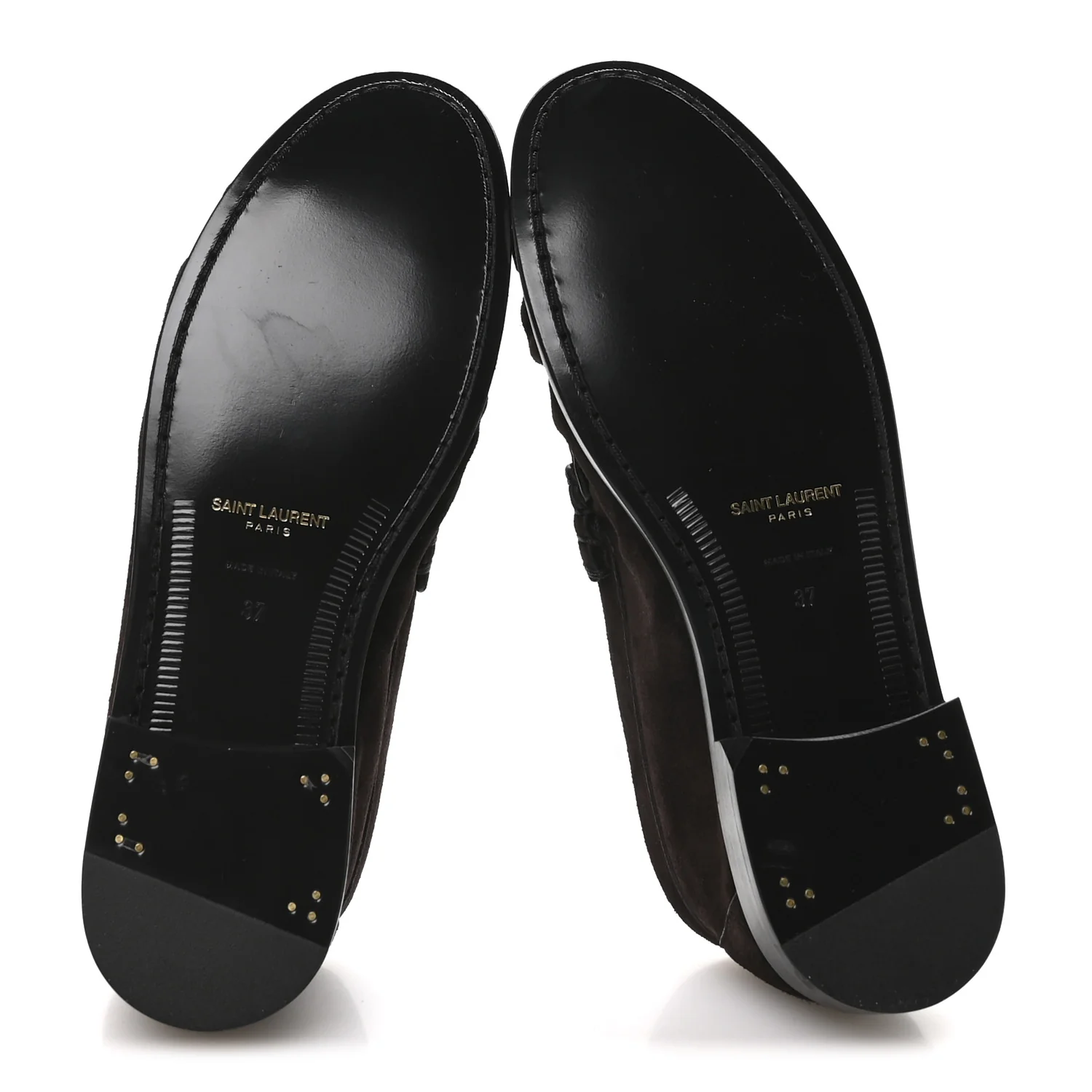 Suede Le Loafer 15 Penny Slippers 37 Dark Chocolate - Top Club