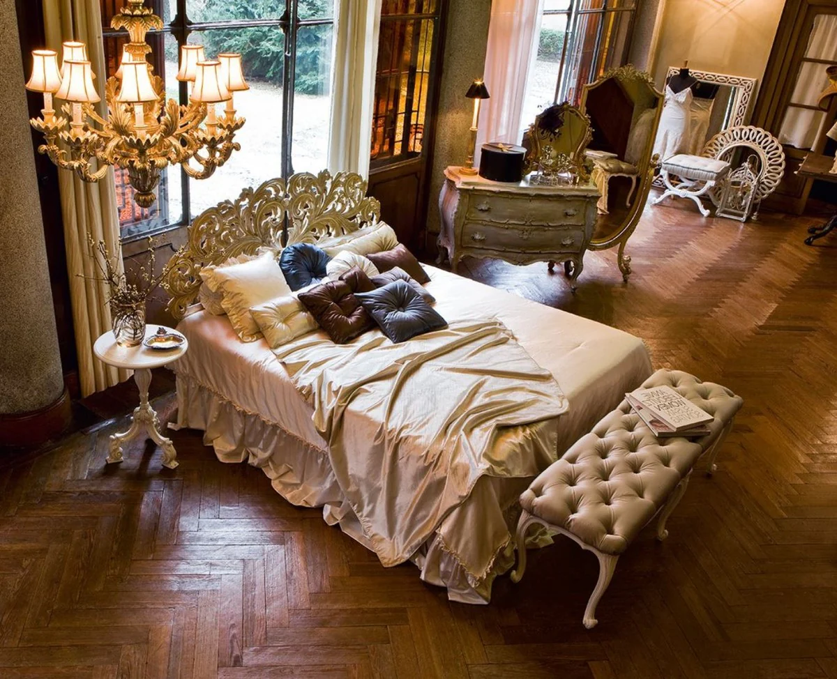 Luxury Baroque Standing Mirror Brown / Gold - Swivel Baroque Style Mirror - Luxury Bedroom Furniture in Baroque Style - Baroque Furniture - Luxury Quality - Made in Italy
