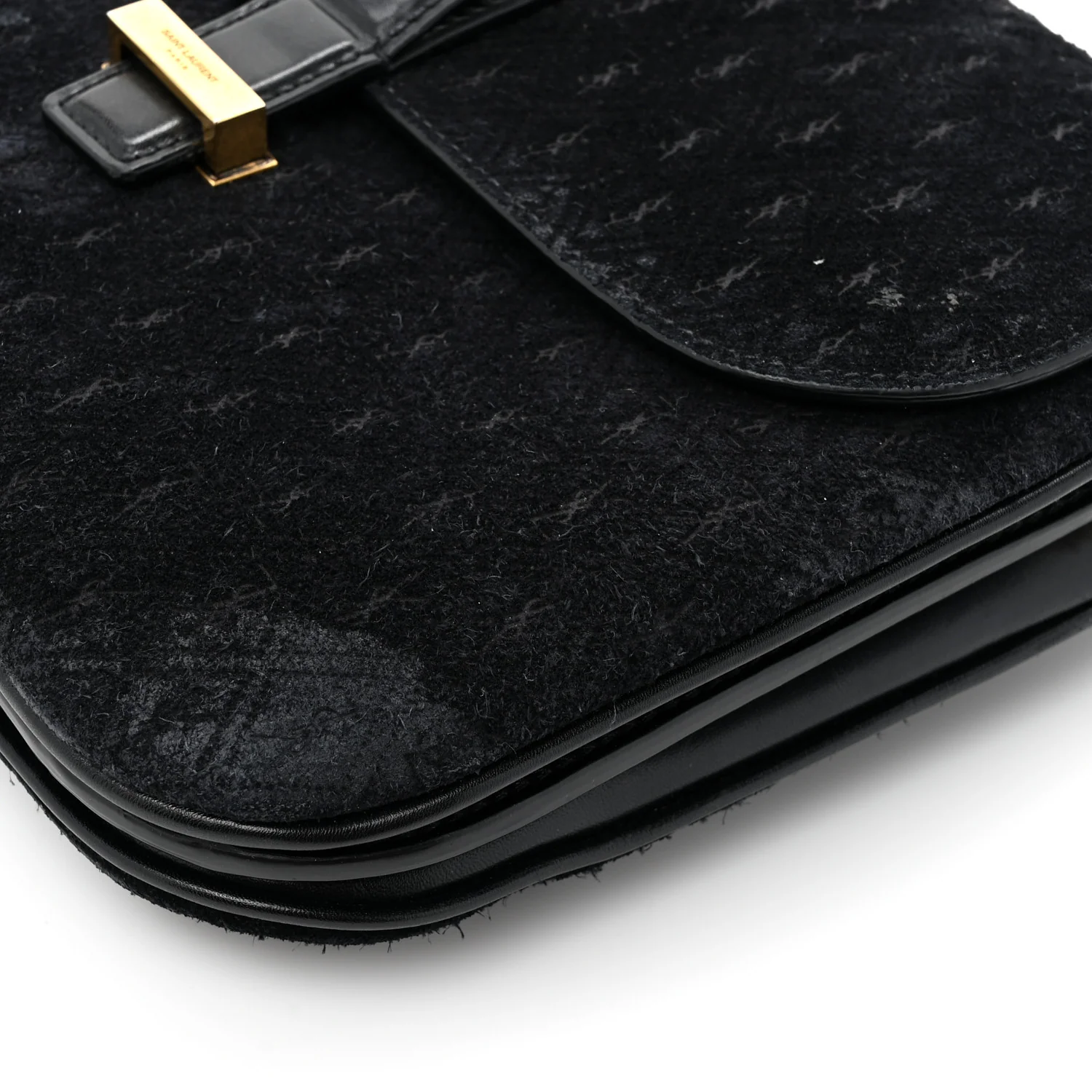 Suede All-Over Monogram Small Le Monogramme Satchel Black - Top Club
