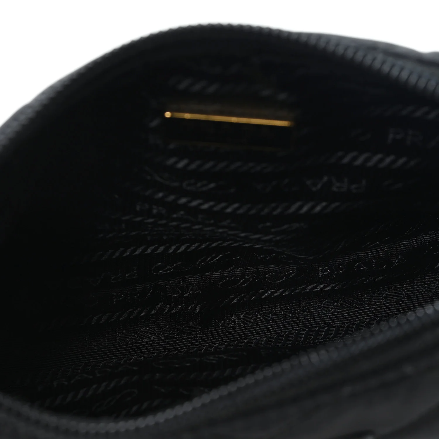 Tessuto Nylon Stitched Shoulder Bag Black - Top Club
