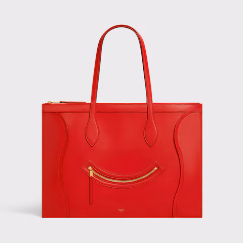 FLAT CABAS NEW LUGGAGE IN GLOSSY CALFSKIN - Top Club