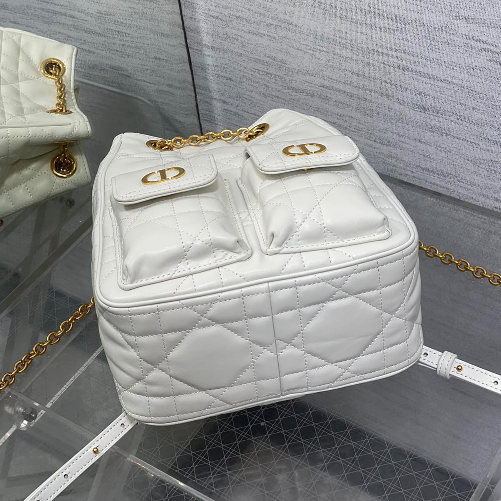 Dior Medium Dior Caro Multicarry Backpack with Chain(HIGH-END GRADE) - Top Club