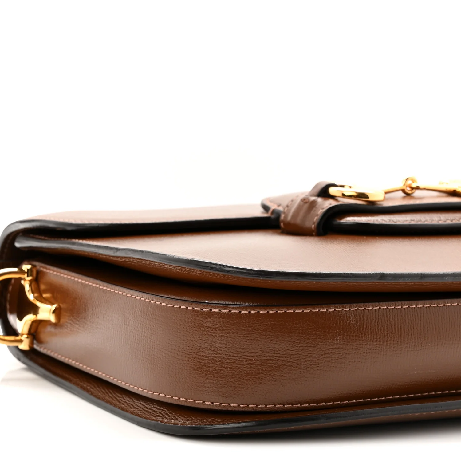 Azalea Calfskin Horsebit 1955 Shoulder Bag Brown Sugar - Top Club