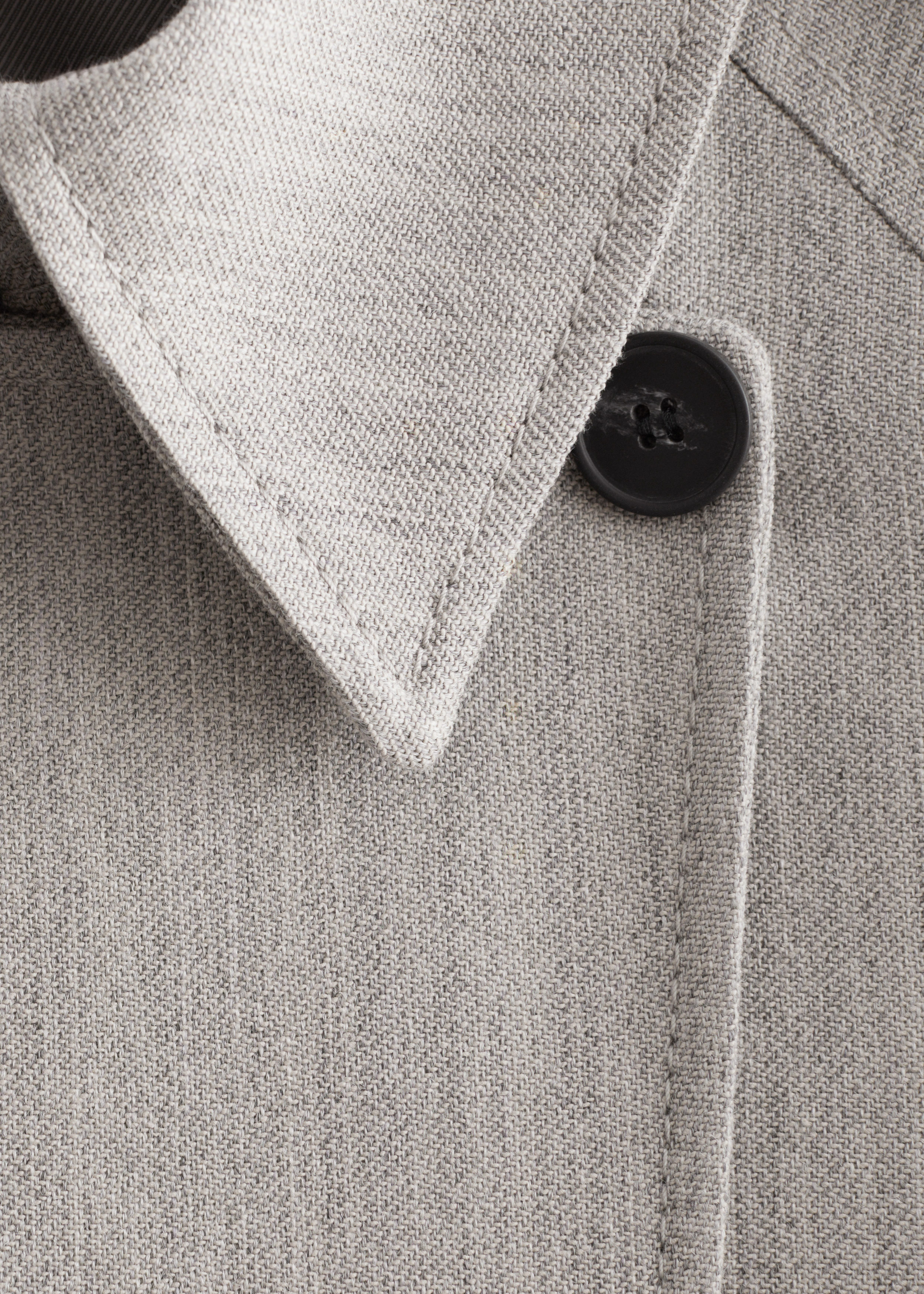 & Other Stories COTTON-WOOL TIE-BELT TRENCH COAT