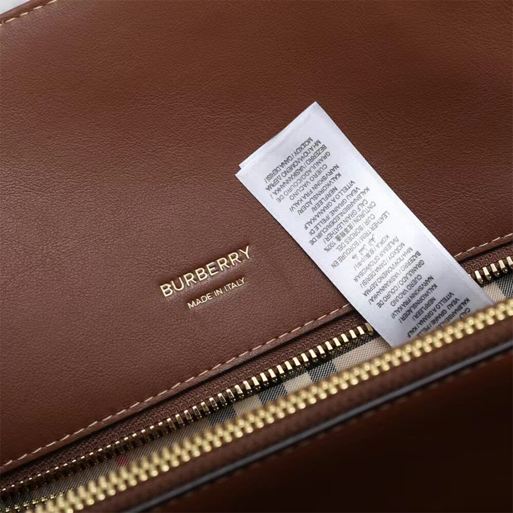 Small Vintage Check Two Handle Title Bag - Top Club